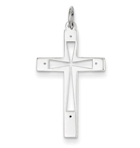 Laser Designed Cross Pendant