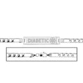 Sterling Silver Children's Figaro Link Medical ID Bracelet