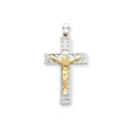 Two-Tone Crucifix Pendant