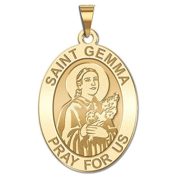 Saint Gemma Galgani Oval Medal