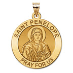 Saint Penelope Round Religious Medal