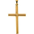 14K Yellow Gold Cross Pendant