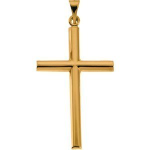 14K Yellow Gold Cross Pendant
