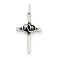 Antiqued Wedding Cross Charm