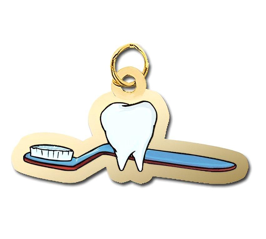 Tooth and Toothbrush Charm