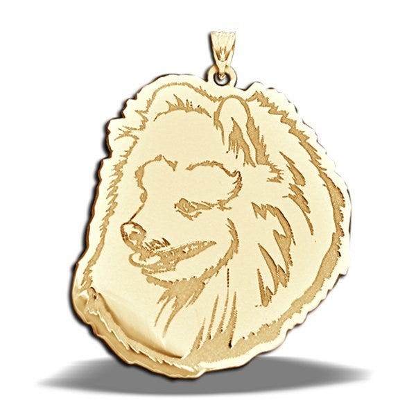 Pomeranian Dog Portrait Charm or Pendant