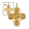Four Way Cross Lacrosse Medal