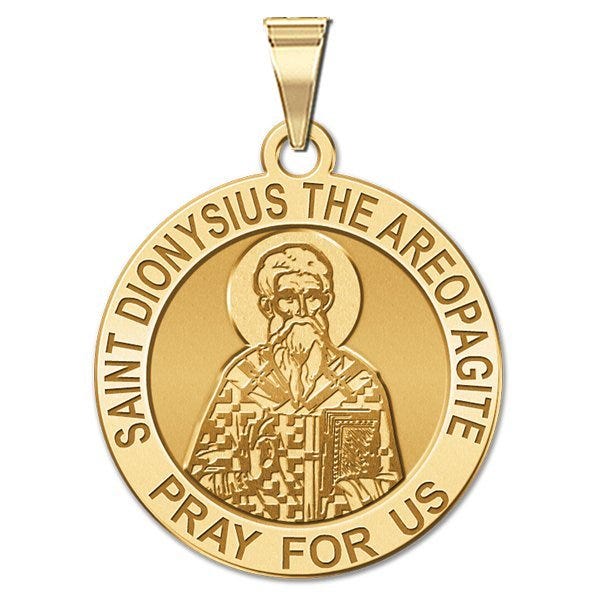 Saint Dionysius the Areopagite Round Religious Medal