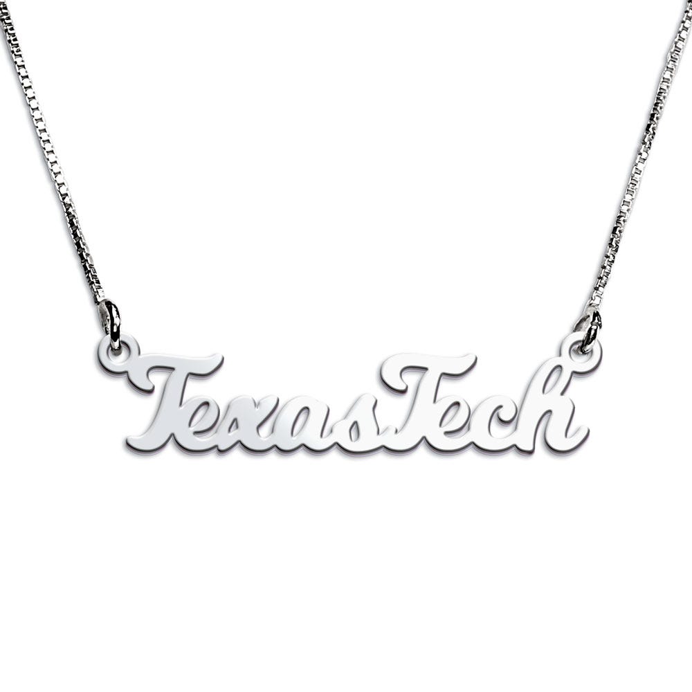 Texas Tech Script Necklace