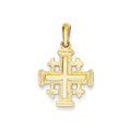 14K Jerusalem Cross Pendant