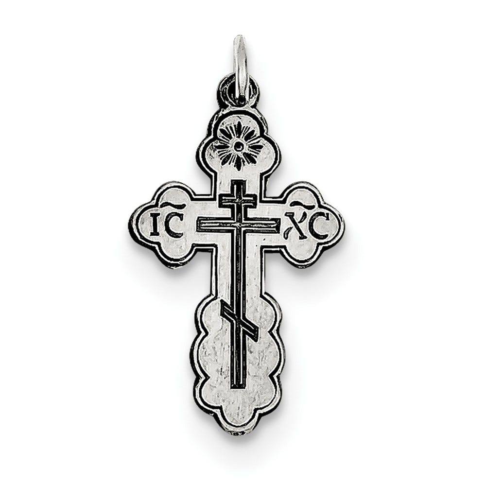 Sterling Silver Eastern Orthodox Cross Charm