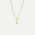 Dainty Name Tag Necklace with Box Chain