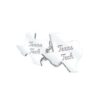 Pair of Texas Tech Outline Script Earrings