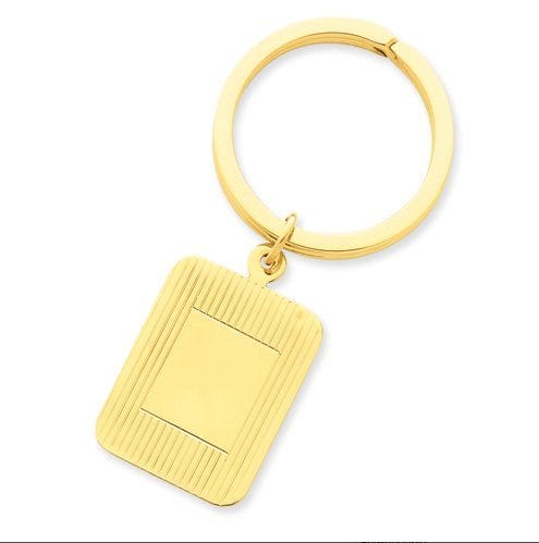 Engravable Rectangle Key Chain