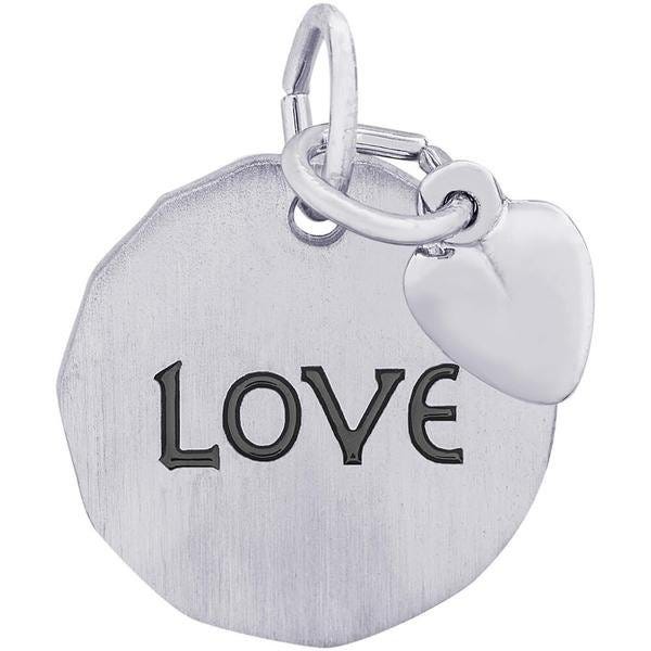 Love Tag with Heart Engravable
