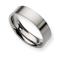 Titanium Approx. 0.24 Inch Brushed Flat Wedding Band