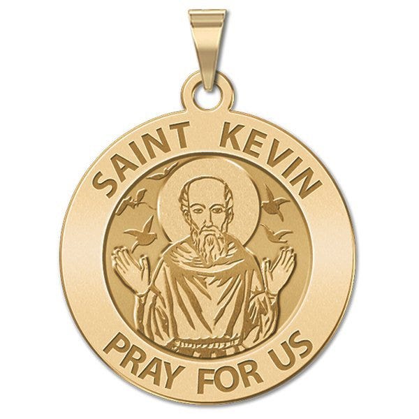 Saint Kevin Religious Medal