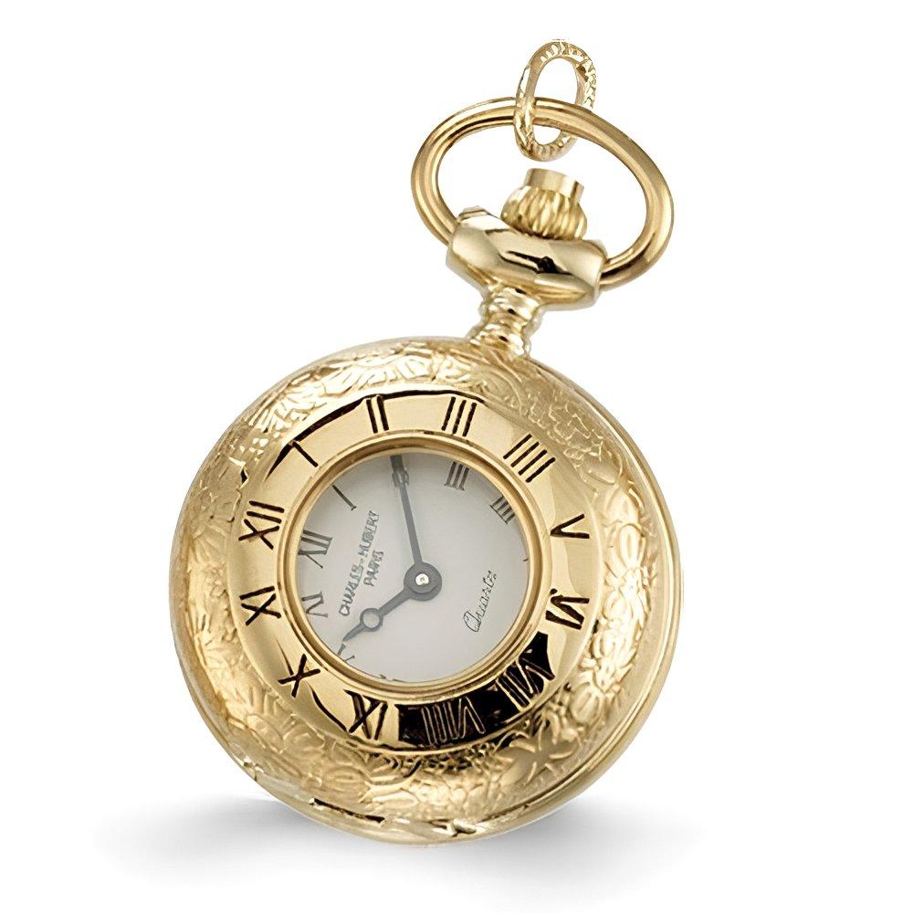 Charles Hubert Women's Gold Tone Necklace Watch