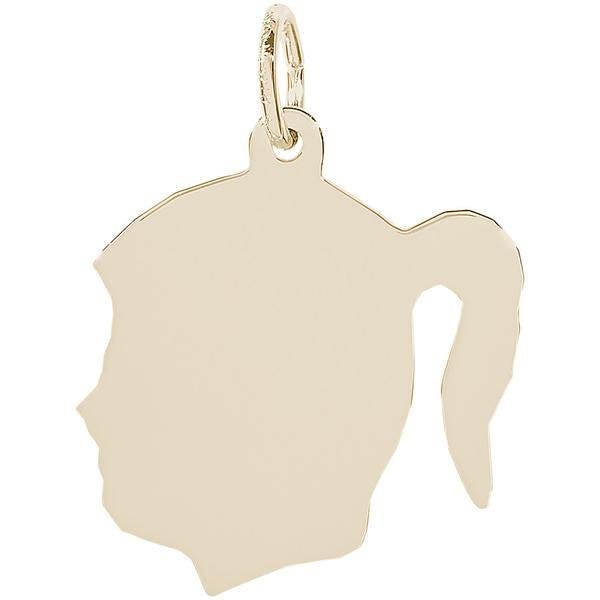 Girls Head Engravable