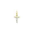 Two-Tone Inri Crucifix Pendant