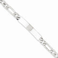 Custom Engraved Sterling Silver Women's Curb Link ID Bracelet