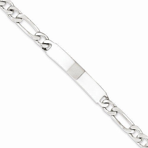 Custom Engraved Sterling Silver Women's Curb Link ID Bracelet