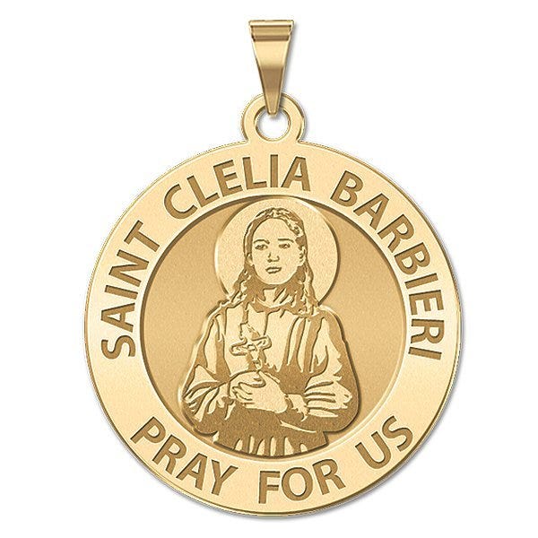 Saint Clelia Barbieri Round Religious Medal