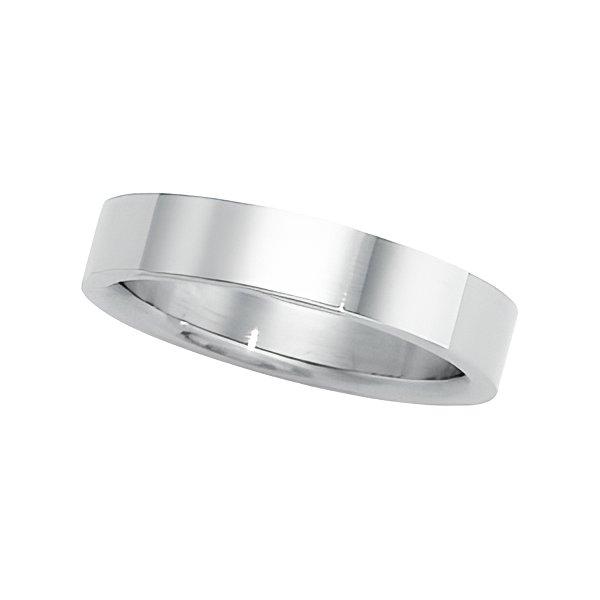 Platinum Approx. 0.16 Inch Flat Wedding Band