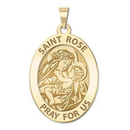Saint Rose Of Lima - Oval Religious Medal
