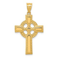 14K Yellow Gold Celtic Cross Pendant