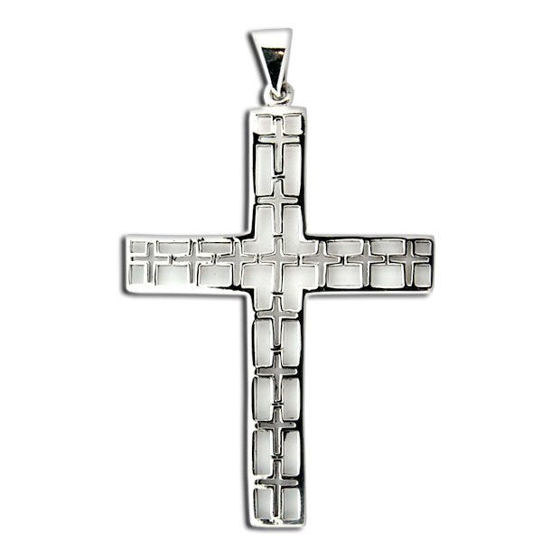 Patterned Cross Pendant