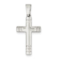 Polished Grooved-End Cross Pendant