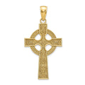 14K Yellow Gold Celtic Cross Pendant