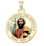 Saint Thomas the Apostle Religious Medal Color