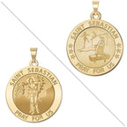 Gymnastics - Saint Sebastian Doubledside Sports Religious Medal