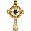Blue Star Sapphire Cross