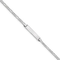 Custom Engraved 14K Gold Women's Figaro Link ID Bracelet
