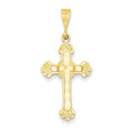 14K Budded Cross Pendant