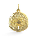 Keyhole Sand Dollar Charm