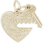 Heart & Key Engravable
