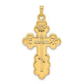 14K Yellow Gold Eastern Orthodox Cross Pendant