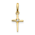 Cz Children's Cross Pendant