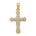 Gold Plated Cz Cross Pendant
