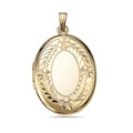 14K Gold Filled Oval Photo Locket