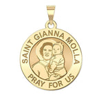 Saint Gianna Beretta Molla Round Religious Medal
