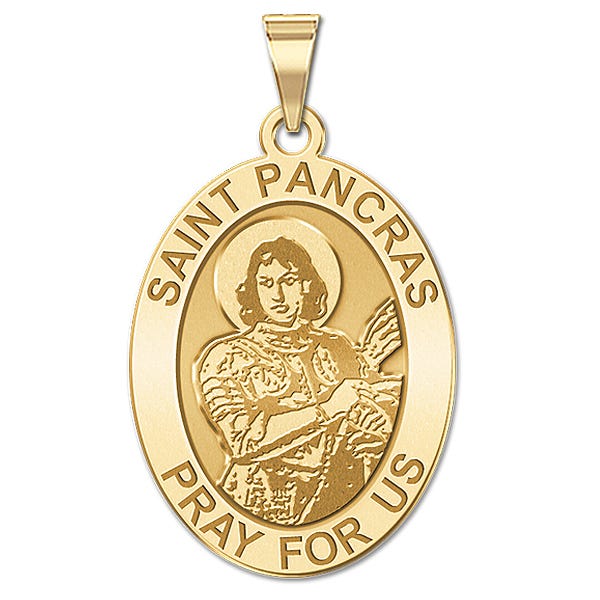 Saint Pancras Oval Religious Medal