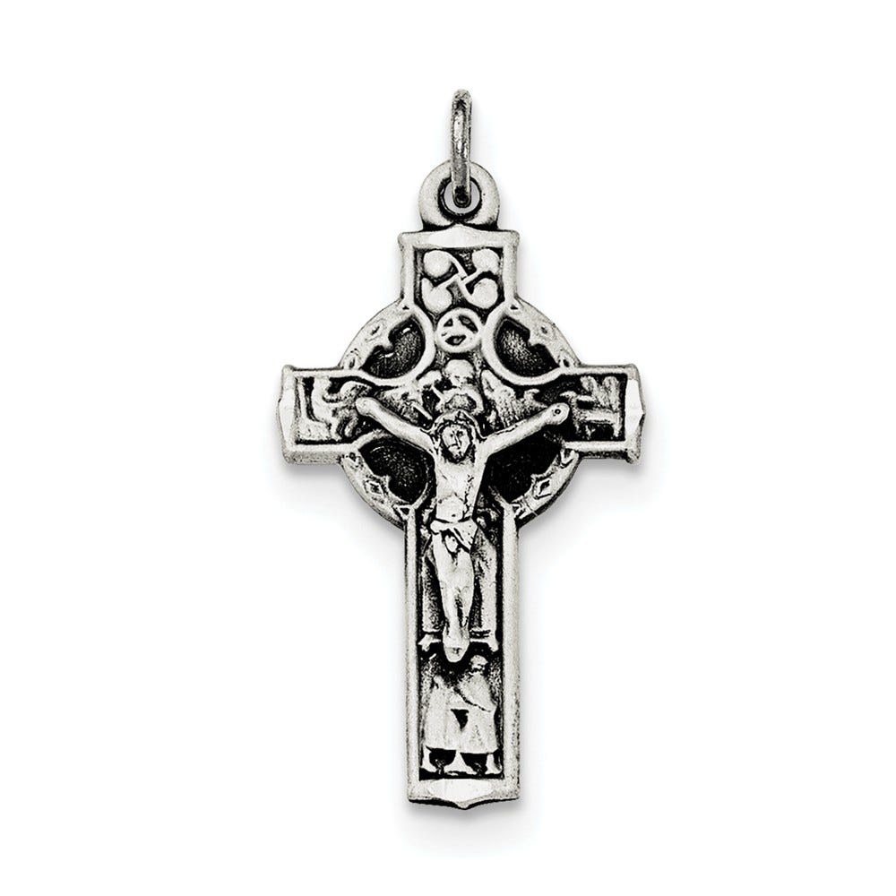 Irish 4-Way Inri Crucifix Cross Pendant
