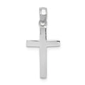 White Gold Cross Charm