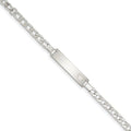 Custom Engraved Sterling Silver Children's Curb Link ID Bracelet