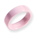 Ceramic Pink Flat Approx. 0.24 Inch Polished Wedding Band